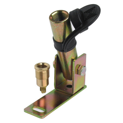 Fix-6 Staffa con perno e spinotto DIN per luce di segnalazione attacco tubolare 73014