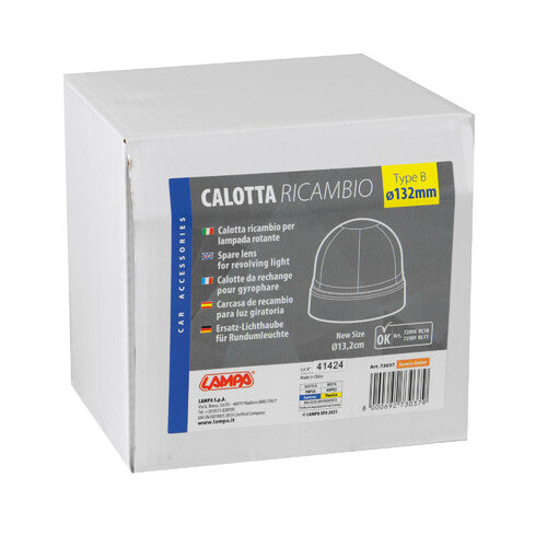 Lampa Calotta ricambio per luce di segnalazione art. 72898 / 72909 - Arancio 73037
