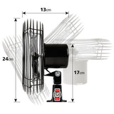 Lámpara Premium, Ventilador Metálico 8 - 24V 73100