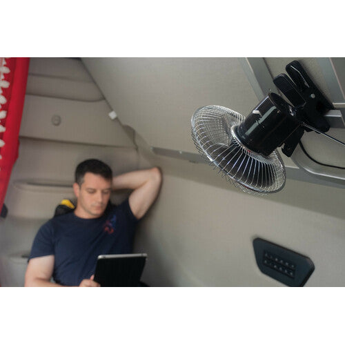 Lámpara de ventilador cromada de 8" - 24 V 73107