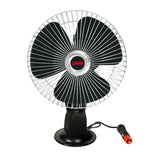 Lámpara ventilador cromada con ventosa de 8" - 24 V 73108