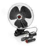 Chrome-Fan Lamp, 8" Fan - 12V