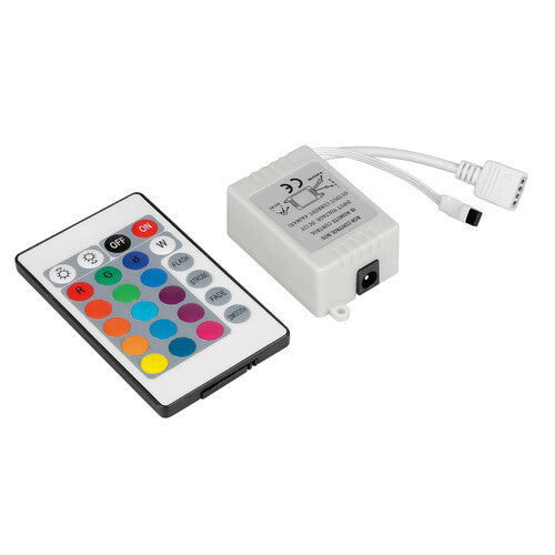 RGB-LED-Streifen-Steuereinheit mit Fernbedienung - 12V 73647