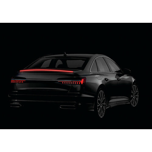 Pilot Spoiler carbon-look adesivo con integrata striscia luminosa a led rossi - 120 cm - 12V