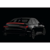Pilot Spoiler carbon-look adesivo con integrata striscia luminosa a led rossi - 120 cm - 12V