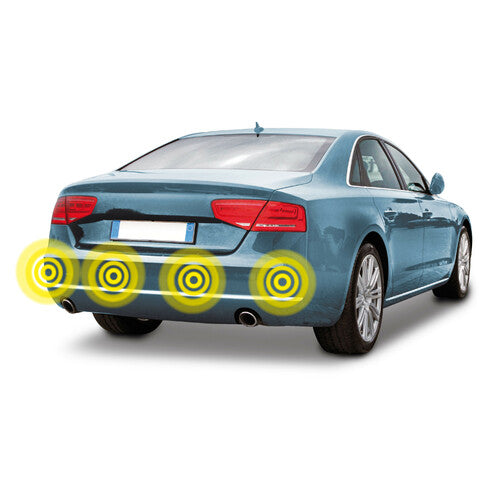 Lampa Buzzer R4, kit 4 sensori parcheggio posteriori, 12V 74499