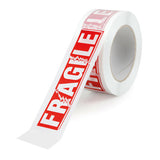 Lamp White Fragile Print Tape, Set of 6