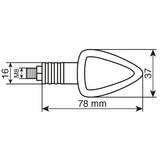 Lámpara de foco, intermitentes - 21 W - Carbono 90066