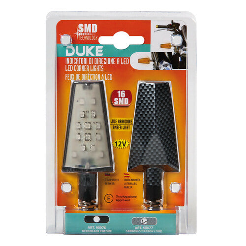 Lampa Duke, indicatori direzione a Led - 12V LED - Carbon 90077