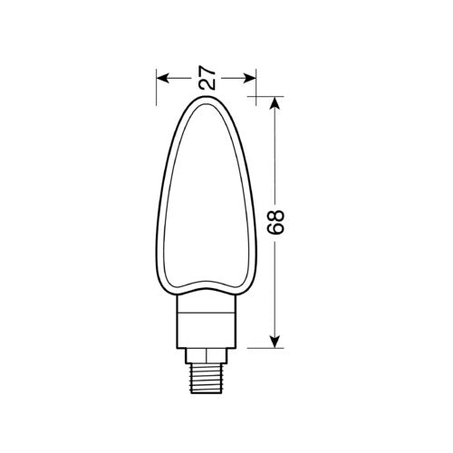 Lampa Arrow, indicatori direzione - 21W - Nero