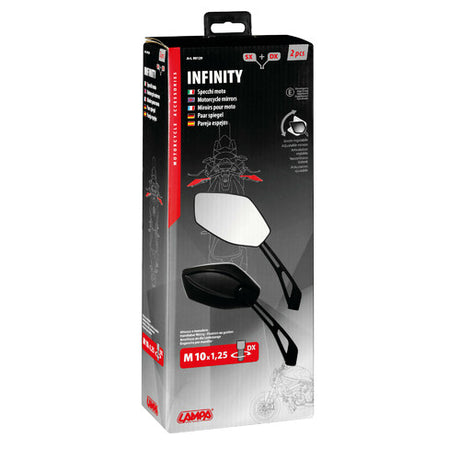 Lampa Infinity, coppia specchi retrovisori