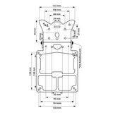 Lampa Xtreme, universal license plate holder - Aluminum