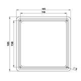 Lampa Cornice targa in acciaio inox 90149