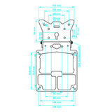 Lampa Xtreme, universal license plate holder - Black