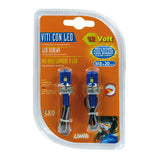 Lamp Set of 2 Screws with White Light LED - Blue