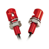 Juego de 2 lámparas de tornillos con luz LED azul - Rojo 90178
