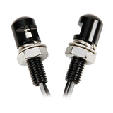 Lamp Set of 2 Screws with Blue LED Light - Black