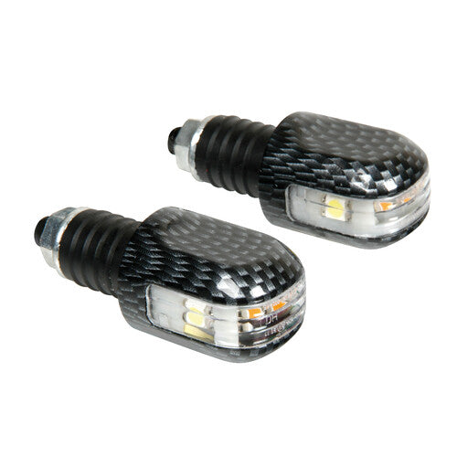 Lampa Stabilizzatori manubrio moto con Led, 12V - Carbon 90241
