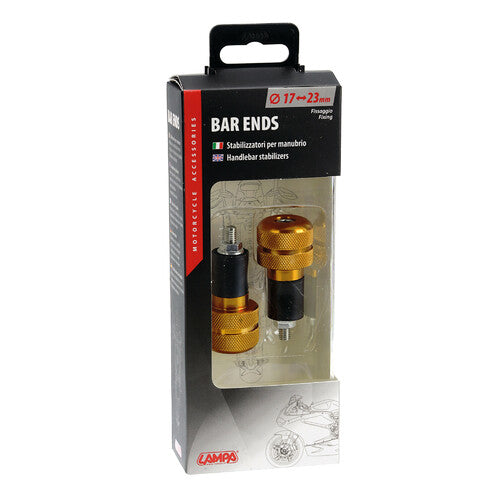Lampa SU-4, Stabilizzatori manubrio moto universali - Oro 90323