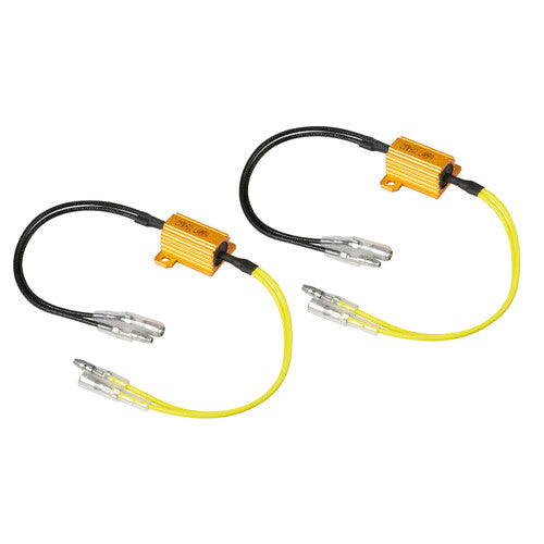 Resistencias precableadas con conectores rápidos, 2 unidades - 12 V - 6 ohmios - 25 W 90469