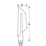 Lampa Ciclon, intermitentes LED - 12V LED 90473