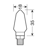 Mikrolampe, LED-Richtungsanzeigen - 12V LED 90475