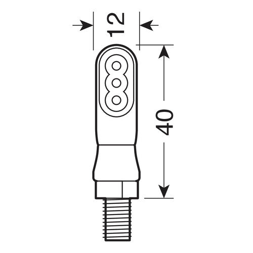Nano-Lampe, LED-Blinker - 12V LED 90476