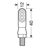 Nano-Lampe, LED-Blinker - 12V LED 90476