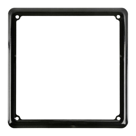 Steel Motorcycle License Plate Frame Lamp - Black