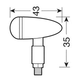 Lampa Drop, LED-Blinker - Chrom 90483