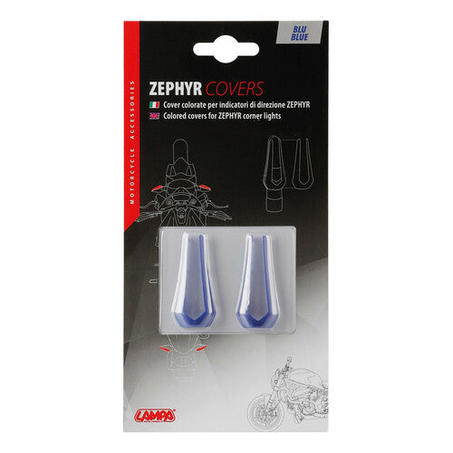 Zephyr Farbige Blinkerlampenabdeckungen, 2 Stück - Blau 90495
