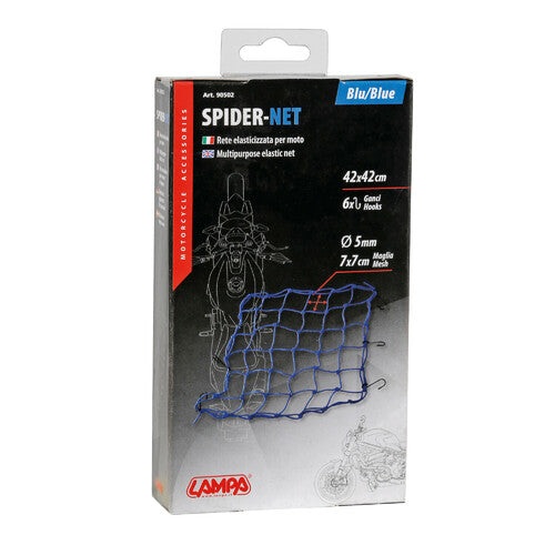 Lampa Spider, rete elasticizzata - Blu