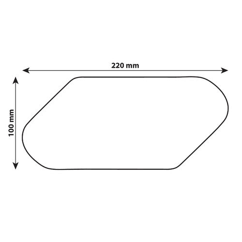 Lampa Grip-Tank X1, coppia protezioni adesive per serbatoio - Trasparente 90509