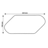 Lampa Grip-Tank X1, coppia protezioni adesive per serbatoio - Trasparente 90509