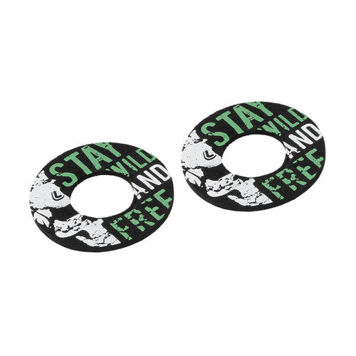 Puños todoterreno Lampa Donut, universales, gris y verde 90576