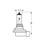 12V Halogenlampe - H8 - 35W - PGJ19-1 - 1 Stück - Doppelblister 1506