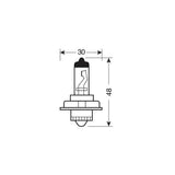 12V Halogenlampe Blu-Xe - S3 - 15W - P26s - 1 Stück - D/Blister