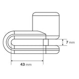 Pinch Lamp, Disc Lock - 5.5mm Pin Diameter - Red