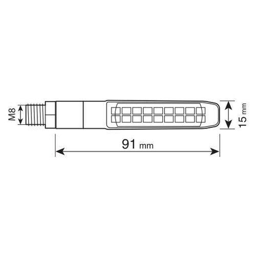 Lampa Victory Rear indicatori direzione led posizione/stop posteriori 12V LED