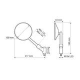 Oxi Lampe, Paar Rückspiegel 91628