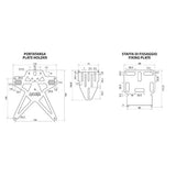 Lampa Aero-X Evo 3, italienischer Kennzeichenhalter mit verstellbarer Höhe und Neigung 91643