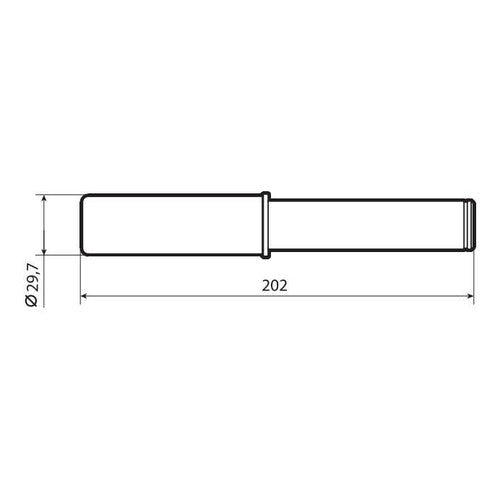 Lámpara de pasador para soportes de un solo brazo - 30 mm 91718