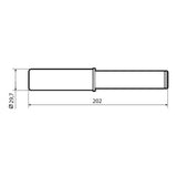 Lámpara de pasador para soportes de un solo brazo - 30 mm 91718