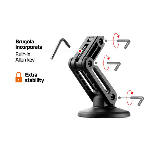 Optiline Mag Pro Fold, soporte magnético para teléfono con brazo giratorio y plegable