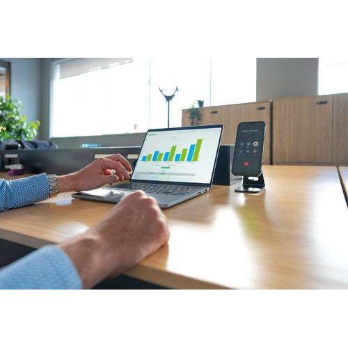 Optiline Mag Wireless Stand, Porta telefono magnetico da casa/ufficio con ricarica wireless