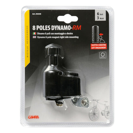 Lampa Dinamo 8 poli, 6V - 3W - Scatto sinistra