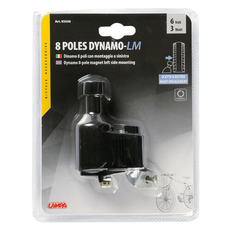 8-polige Dynamolampe, 6 V – 3 W – Rechtslenker