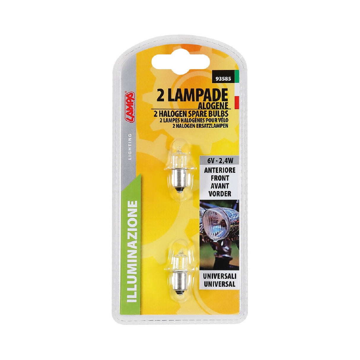 Lamp Set of 2 halogen bulbs - 6V - 2.4W