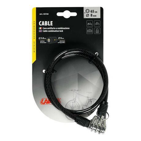 Lampa Cavo antifurto in acciaio  8 mm - 65 cm