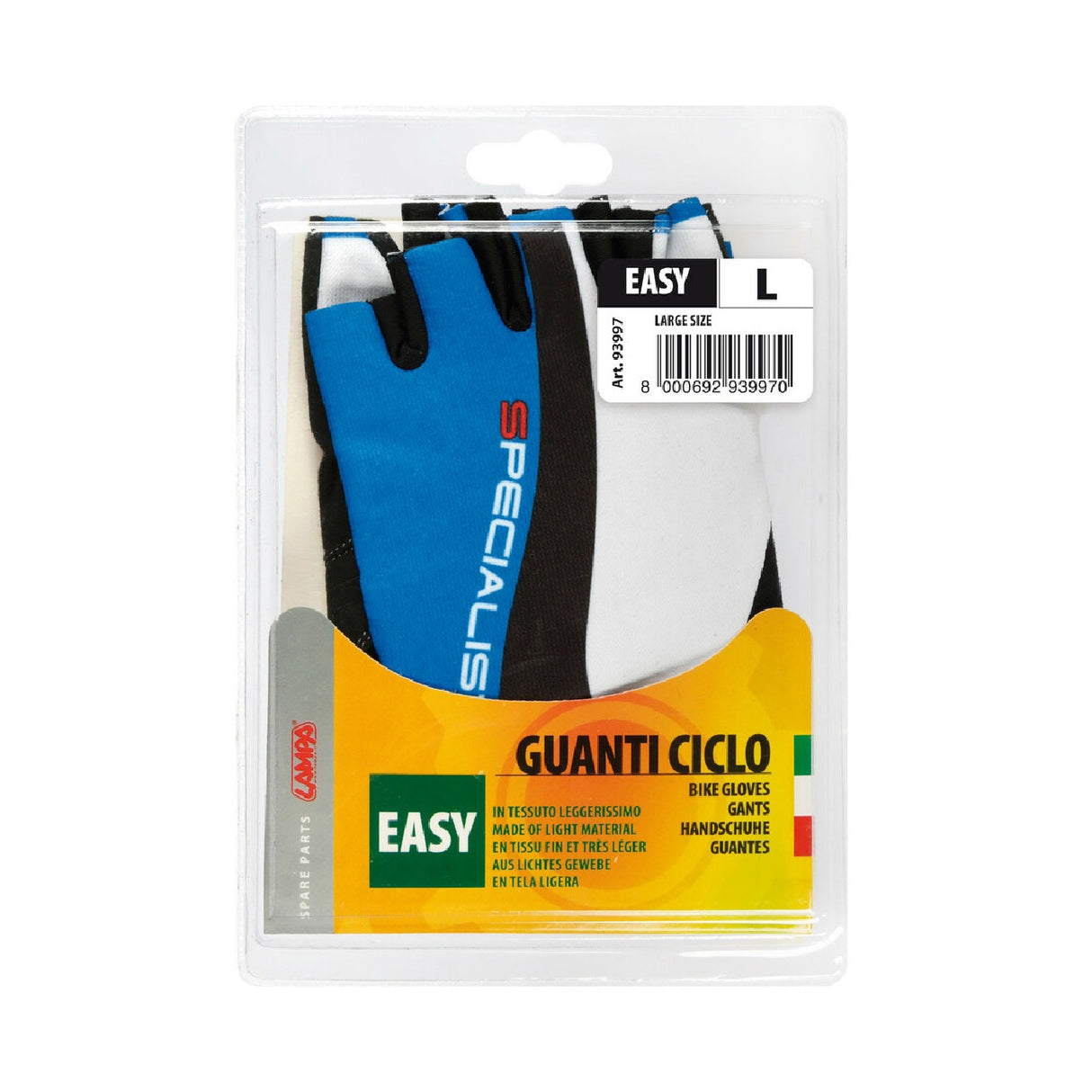 Lampa Easy, cycle gloves - L